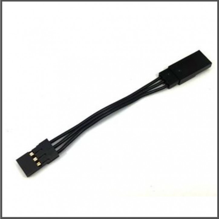 Wire extender servo 50 mm - plug z  black (107A20511A)