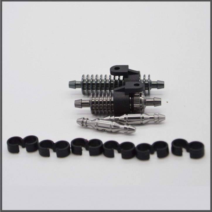 Exhaust fuel filter + gas cooler + fuel stopper + 2mount + 2pcs fuel tube clip 3 (BLI103)