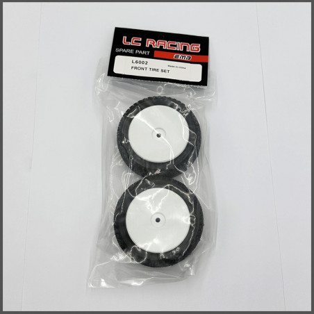 FRONT TIRE SET TIRES LC RACING