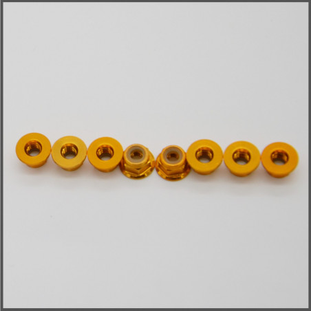 FLANGED NUT M4 GOLDEN SPARE PARTS BLISS
