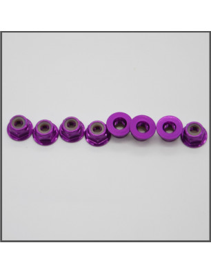 FLANGED NUT M4 PURPLE SPARE PARTS BLISS