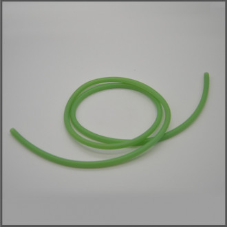 Fuel silicon pipe - green 1m