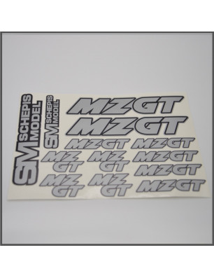 MZ GT STICKER - GREY SPARE PARTS MZ