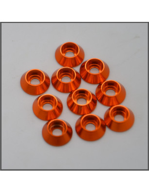 WASHER FOR FLAT SCREW LARGE M3 - ORANGE SPARE PARTS MZ