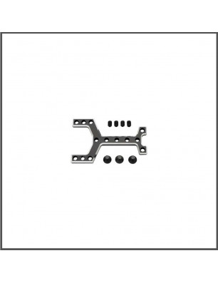 Adjustable chassis brace set rr X20 (SER401913) Spare Parts Serpent