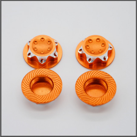 LOCKED NUTS 17MM ORANGE SPARE PARTS BLISS