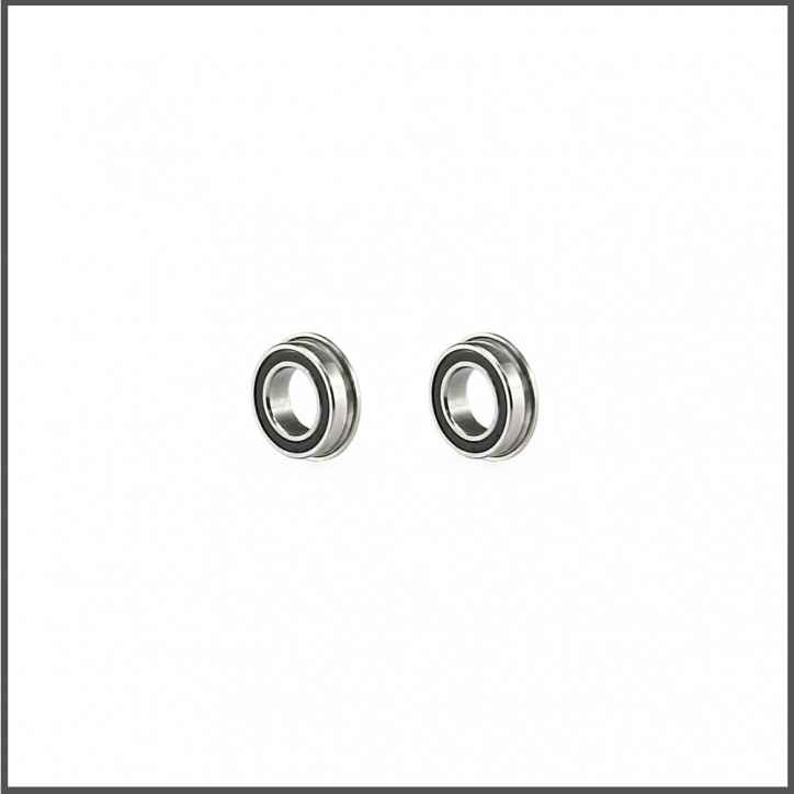 Ballbearing 8x14x4 flanged SS (2) (SER1394)