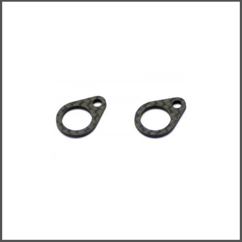 Midshaft bearing plate carbon 977E SPARE PARTS SERPENT