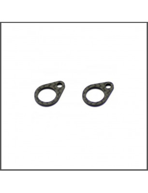 Midshaft bearing plate carbon 977E SPARE PARTS SERPENT