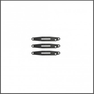 Batteryplate top short carbon 988E (3) (SER904169) Spare Parts Serpent