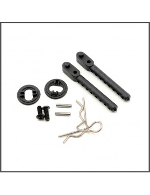 Bodymount adjustable rear (2) (SER802361) (1) Spare Parts Serpent