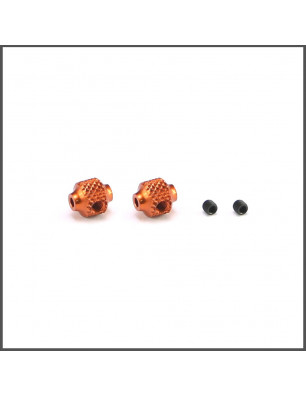 Brake adjust collar alu orange (2) SRX8 (SER600963) Spare Parts Serpent