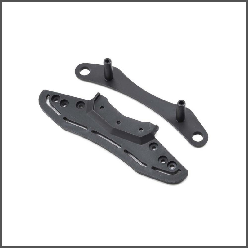 Bumper upper/ lower V2 (SER401643) Spare Parts Serpent