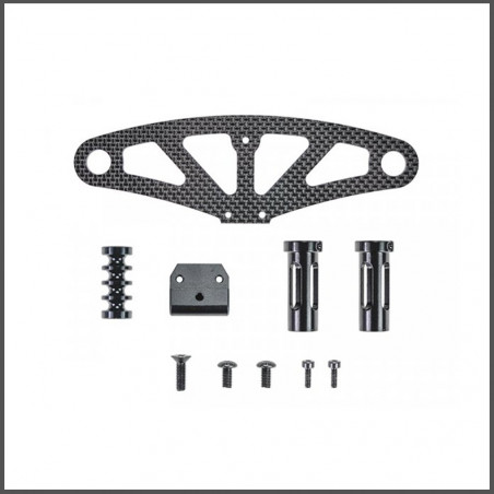 Bumperplate carbon set SRX8 GT (SER601050) (1) Spare Parts Serpent