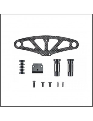 Bumperplate carbon set SRX8 GT (SER601050) (1) Spare Parts Serpent