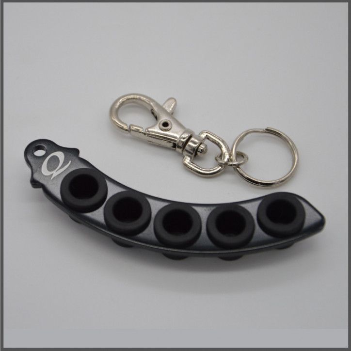Plug holder key ring black