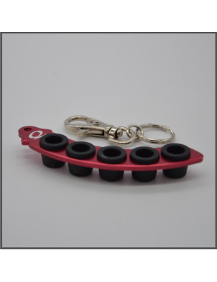 PLUG HOLDER KEY RING red ACCESSORIES BLISS