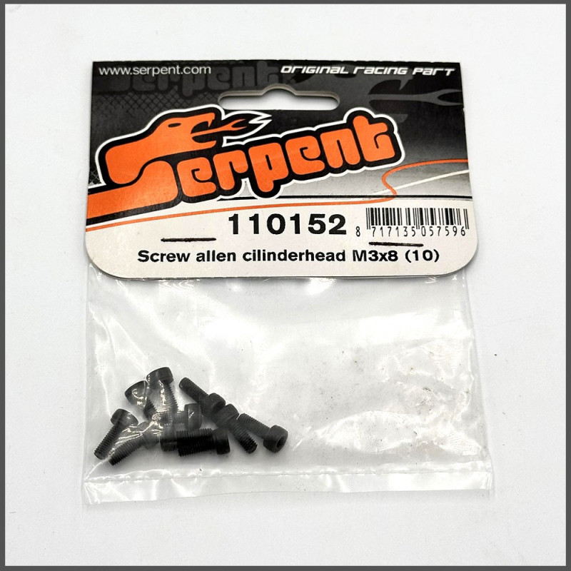 SCREW ALLEN CILINDERHEAD M3x8 SPARE PARTS SERPENT