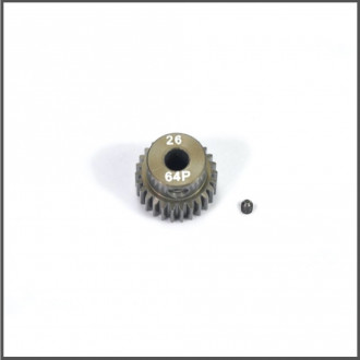 Motor-pinion alu hard 64p / 26t (ser120113) (SER120113)