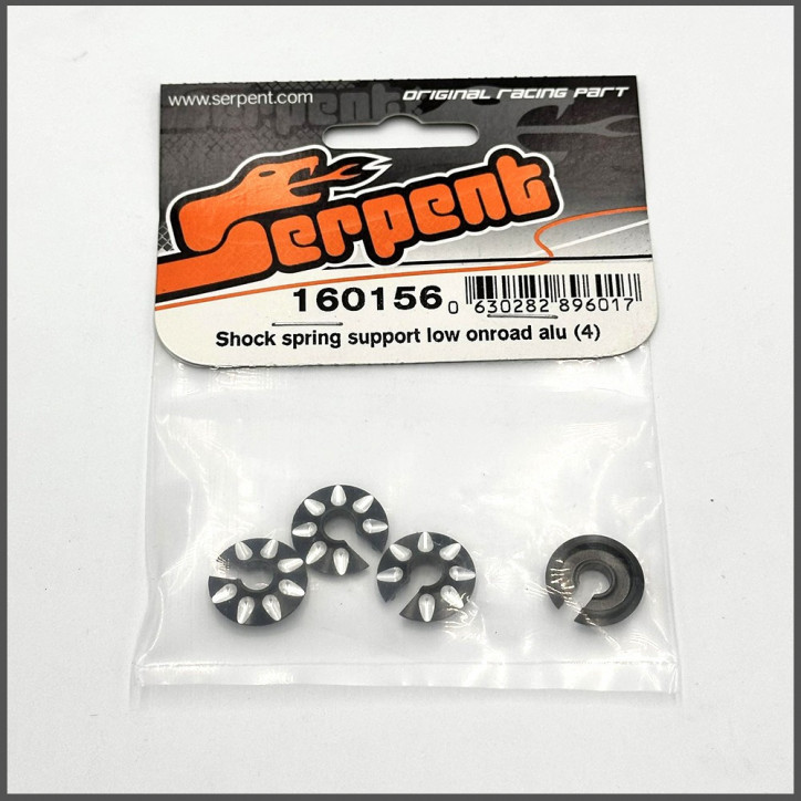 Shock spring support low onroad alu (4) (SER160156)