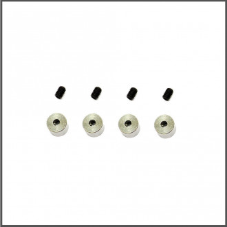 Collar alu 2.1+setscrew (4) (SER1639) (2) Spare Parts Serpent