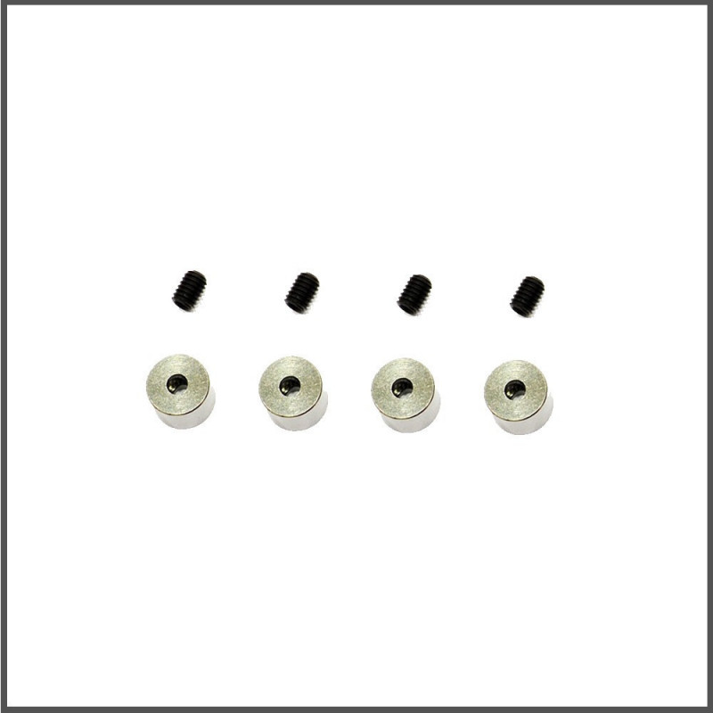 Collar alu 2.1+setscrew (4) (SER1639) (2) Spare Parts Serpent