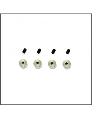 Collar alu 2.1+setscrew (4) (SER1639) (2) Spare Parts Serpent