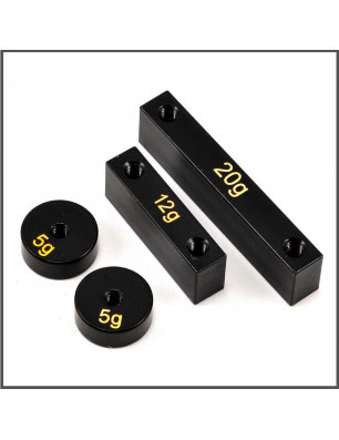 Weight set brass 5gr - 12gr - 20gr (2+1+1)  (SER401433) (8) SPARE PARTS SERPENT