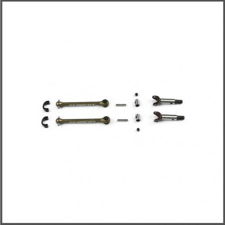 CVD axle set steel/alu (2) 4-X (SER401699) (1) SPARE PARTS SERPENT