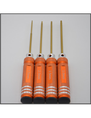 TITANIUM WRENCHES KIT 1,5/2,0/2,5/3,0 MM - LIGHT - ORANGE ACCESSORIES BLISS
