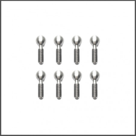 Pivot-balls 8.5mm TiN coated titanium SPARE PARTS SERPENT