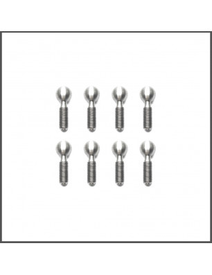 Pivot-balls 8.5mm TiN coated titanium SPARE PARTS SERPENT