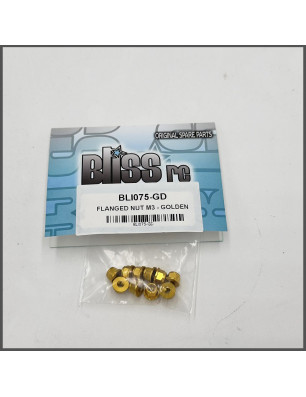 FLANGED NUT M3 GOLDEN SPARE PARTS BLISS