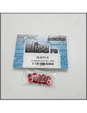 FLANGED NUT M3 RED SPARE PARTS BLISS