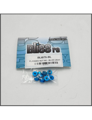 FLANGED NUT M3 BLUE LIGHT SPARE PARTS BLISS