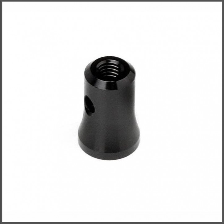 Aluminium exhaust pipe mount v2 (black) (HB114748)