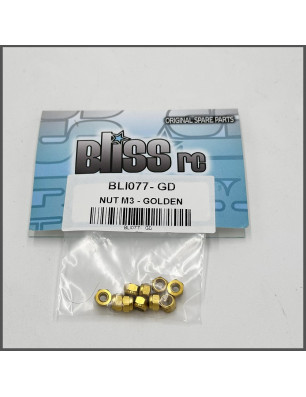 NUT M3 GOLDEN SPARE PARTS BLISS