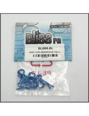 BODY CLIPS M+EDIUM BLUE (10 PCS) SPARE PARTS BLISS