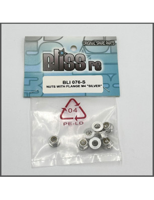 FLANGED NUT M4 SILVER SPARE PARTS BLISS