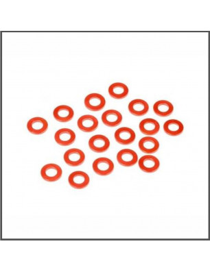 ALUMINUM WASHER 3X6X0.75MM (ORANGE/20PCS) SPARE PARTS HB