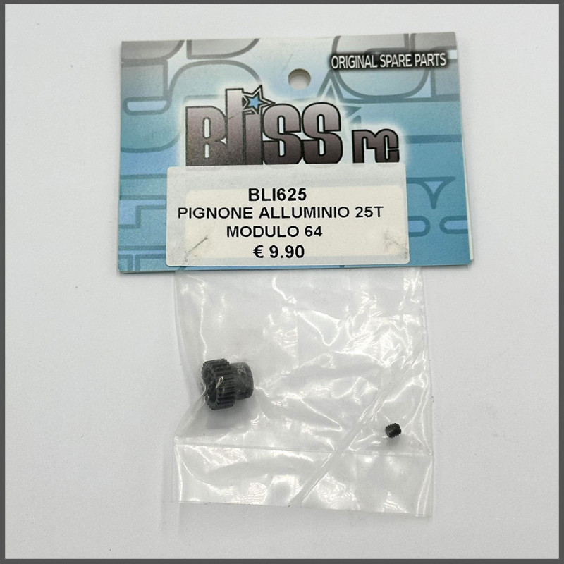 PINION GEAR 25T ALU MODULE 64 SPARE PARTS BLISS