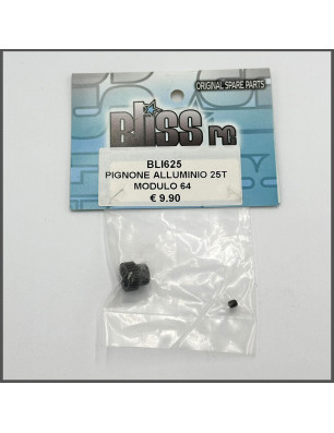 PINION GEAR 25T ALU MODULE 64 SPARE PARTS BLISS