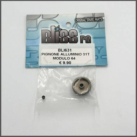 PINION GEAR 31T ALU MODULE 64 SPARE PARTS BLISS