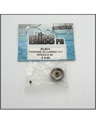 PINION GEAR 31T ALU MODULE 64 SPARE PARTS BLISS