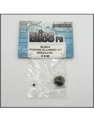 PINION GEAR 33T ALU MODULE 64 SPARE PARTS BLISS