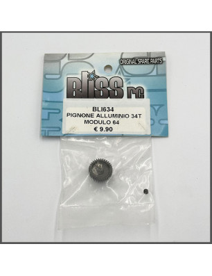 PINION GEAR 34T ALU MODULE 64 SPARE PARTS BLISS