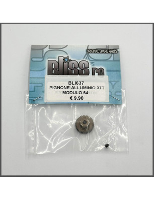 PINION GEAR 37T ALU MODULE 64 SPARE PARTS BLISS