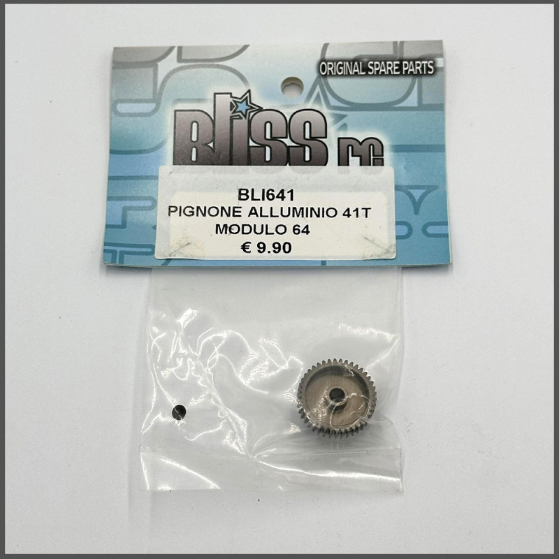 PINION GEAR 41T ALU MODULE 64 SPARE PARTS BLISS