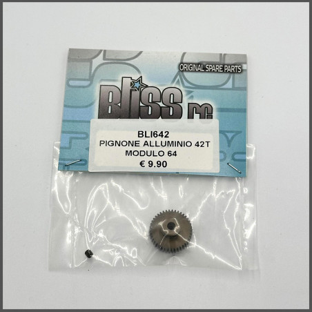 PINION GEAR 42T ALU MODULE 64 SPARE PARTS BLISS