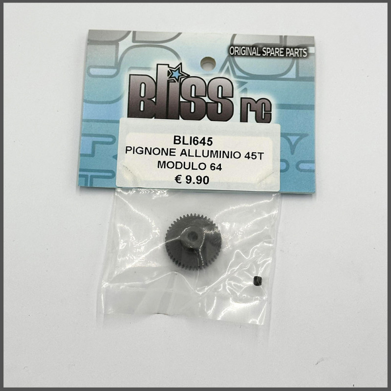 PINION GEAR 45T ALU MODULE 64 SPARE PARTS BLISS